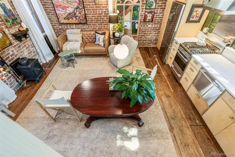 a room with table and chairs