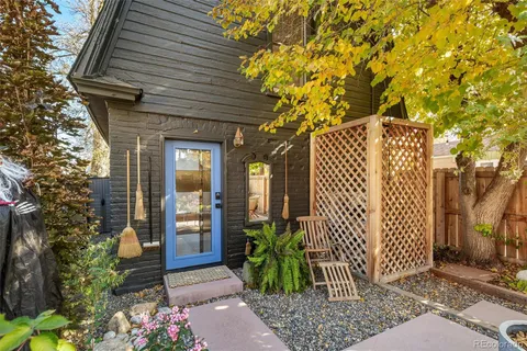 a front view of a house