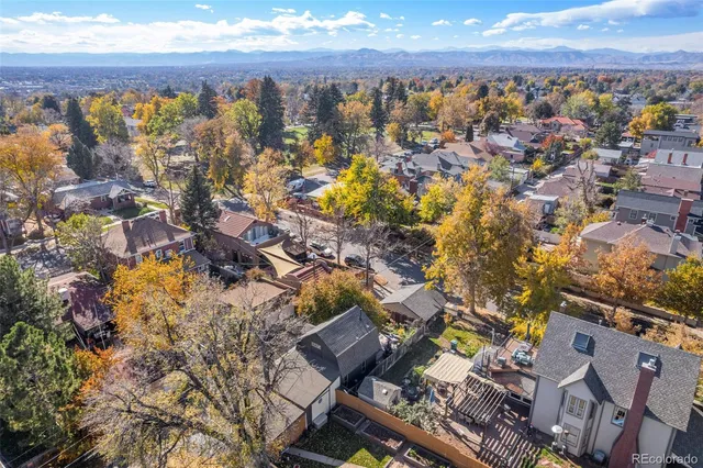 an aerial view of a city
