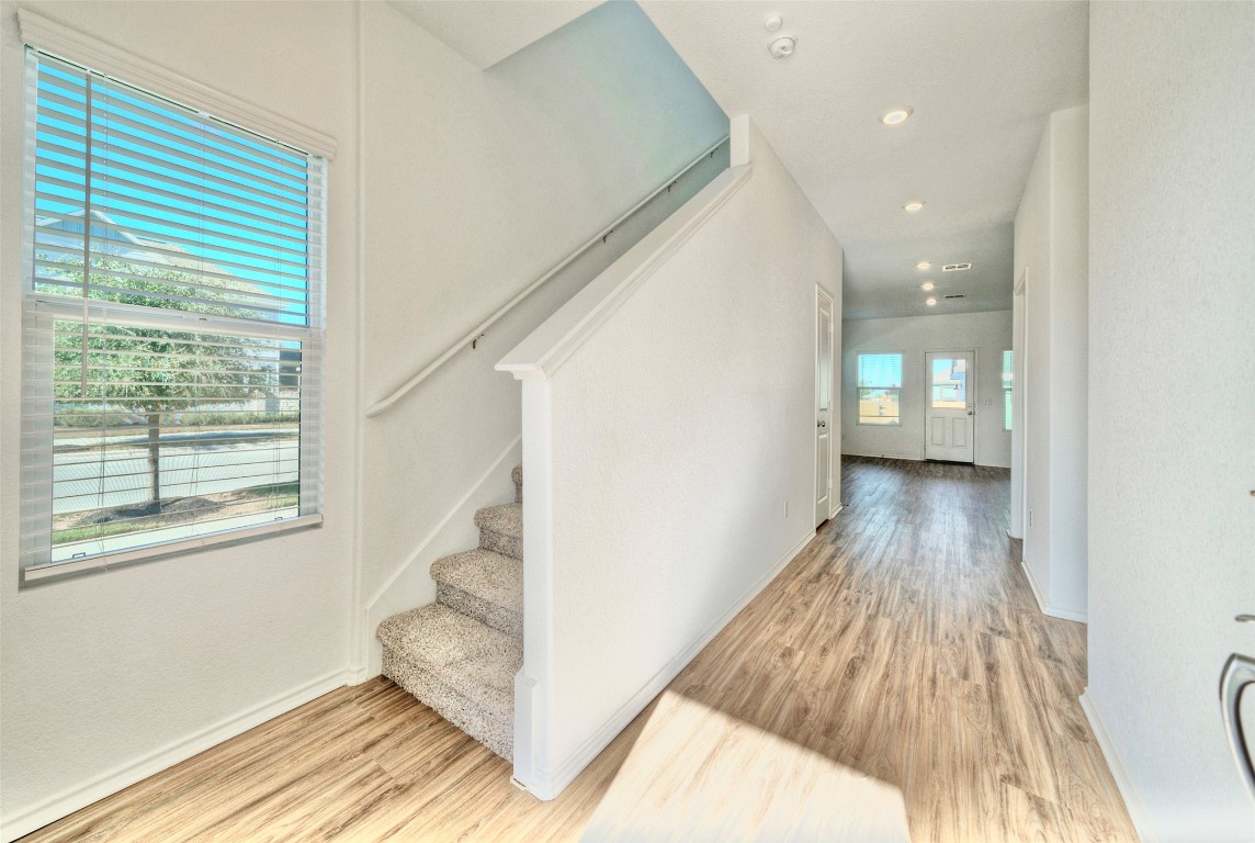 201 Rioja Kyle, TX 78640 - Photo 2 of 21 a view of entryway with wooden floor