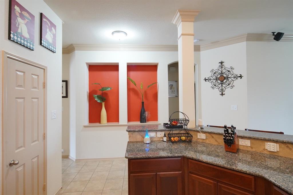 4508 Fox Rio Trail Arlington, TX 76017 - Photo 7 of 28 a bathroom with a granite countertop sink and a mirror