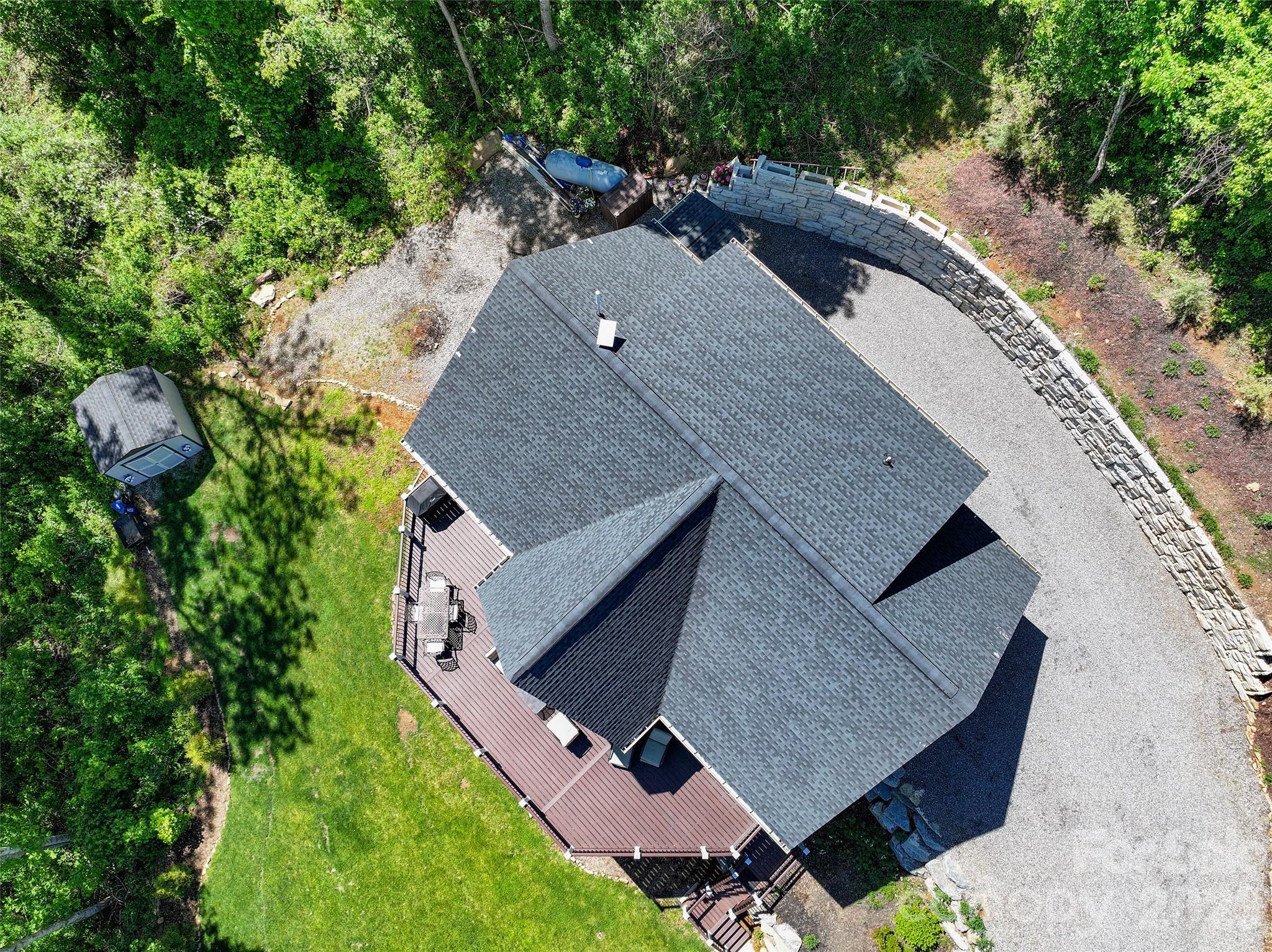 114 Nesting Ridge Waynesville, NC 28785 - Photo 38 of 40 an aerial view of a house with a yard