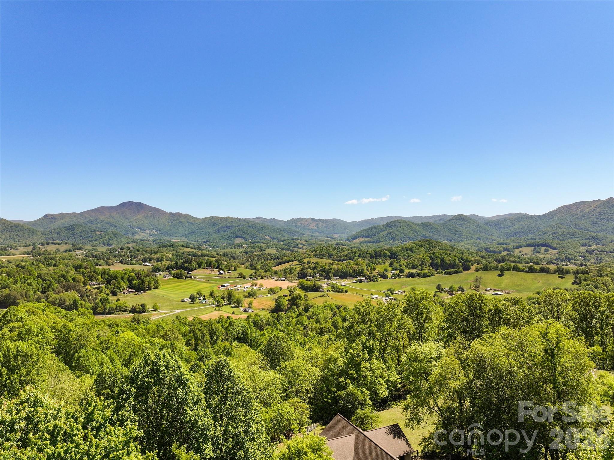 114 Nesting Ridge Waynesville, NC 28785 - Photo 39 of 40 a view of a town with mountains in the background