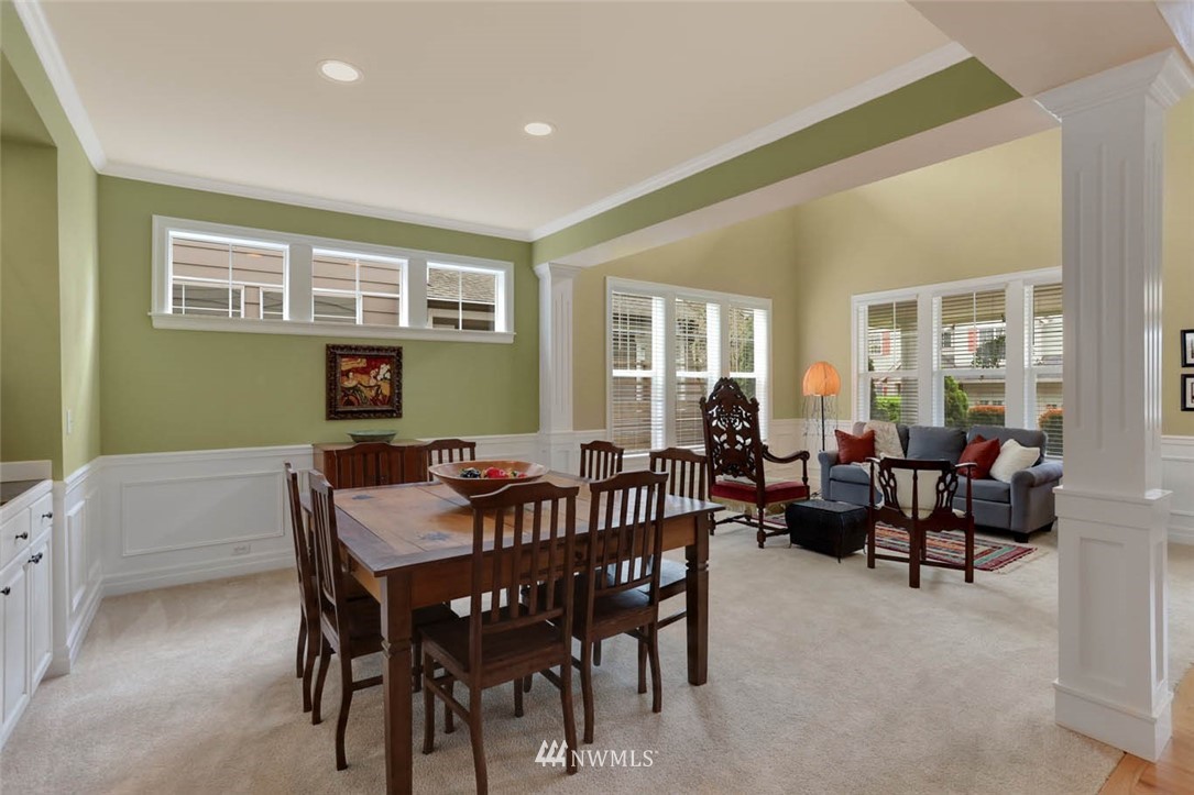 17112 164th Way Southeast Renton, WA 98058 - Photo 5 of 35 a view of a dining room with furniture window and outside view