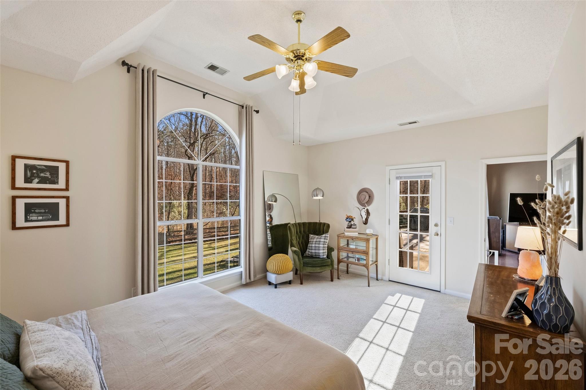 15346 Yarmouth Road Mint Hill, NC 28227 - Photo 21 of 43 a bedroom with furniture and a large window