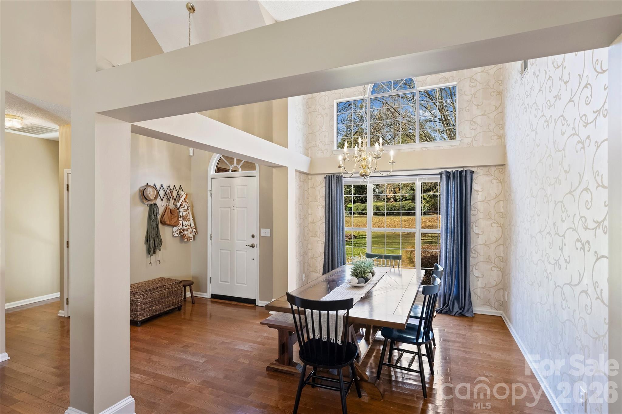15346 Yarmouth Road Mint Hill, NC 28227 - Photo 5 of 43 a view of a dining room with furniture window and outside view