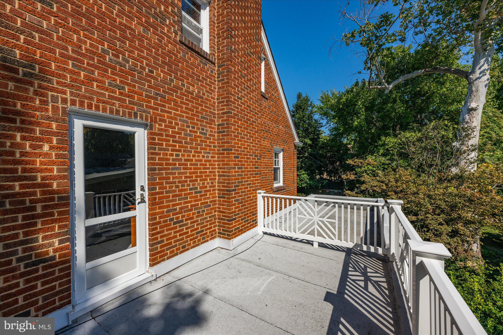3609 Appleton Street Northwest Washington, DC 20008 - Photo 19 of 34 Private balcony access from bedroom #2