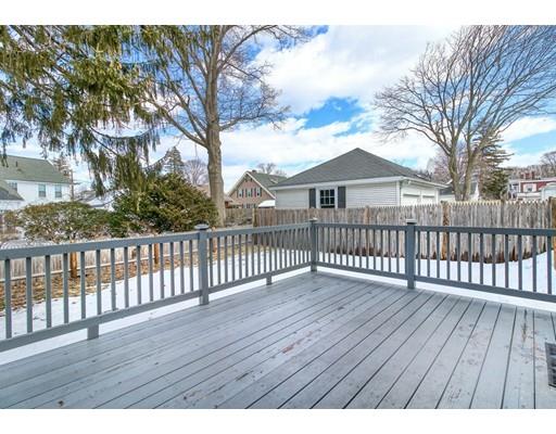 8 Enmore Road Melrose, MA 02176 - Photo 23 of 27 a view of wooden deck and a garden