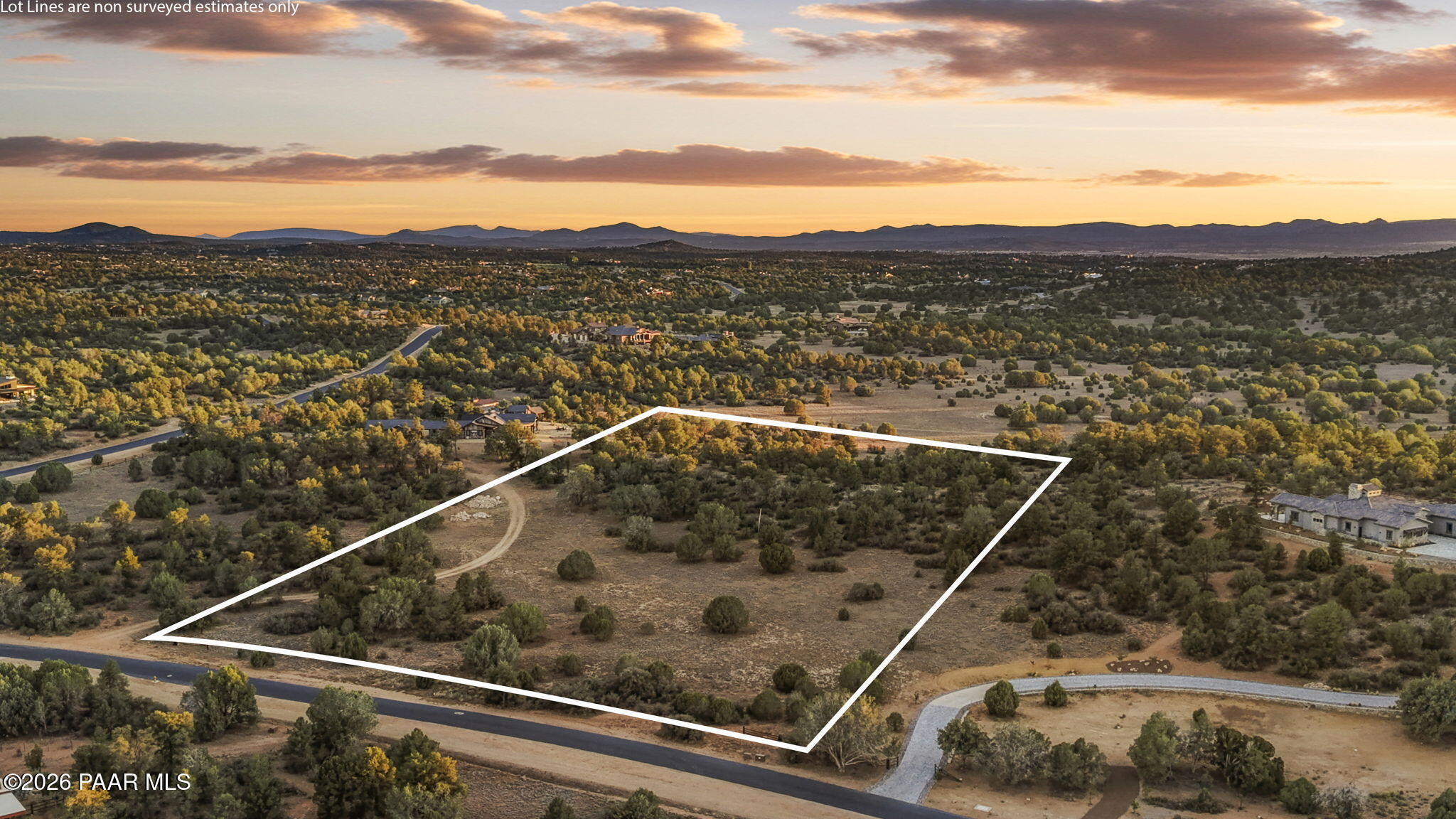 4985 West Sterling Ranch Road Prescott, AZ 86305 - Photo 3 of 38 3-Aerial 2 Lot Line