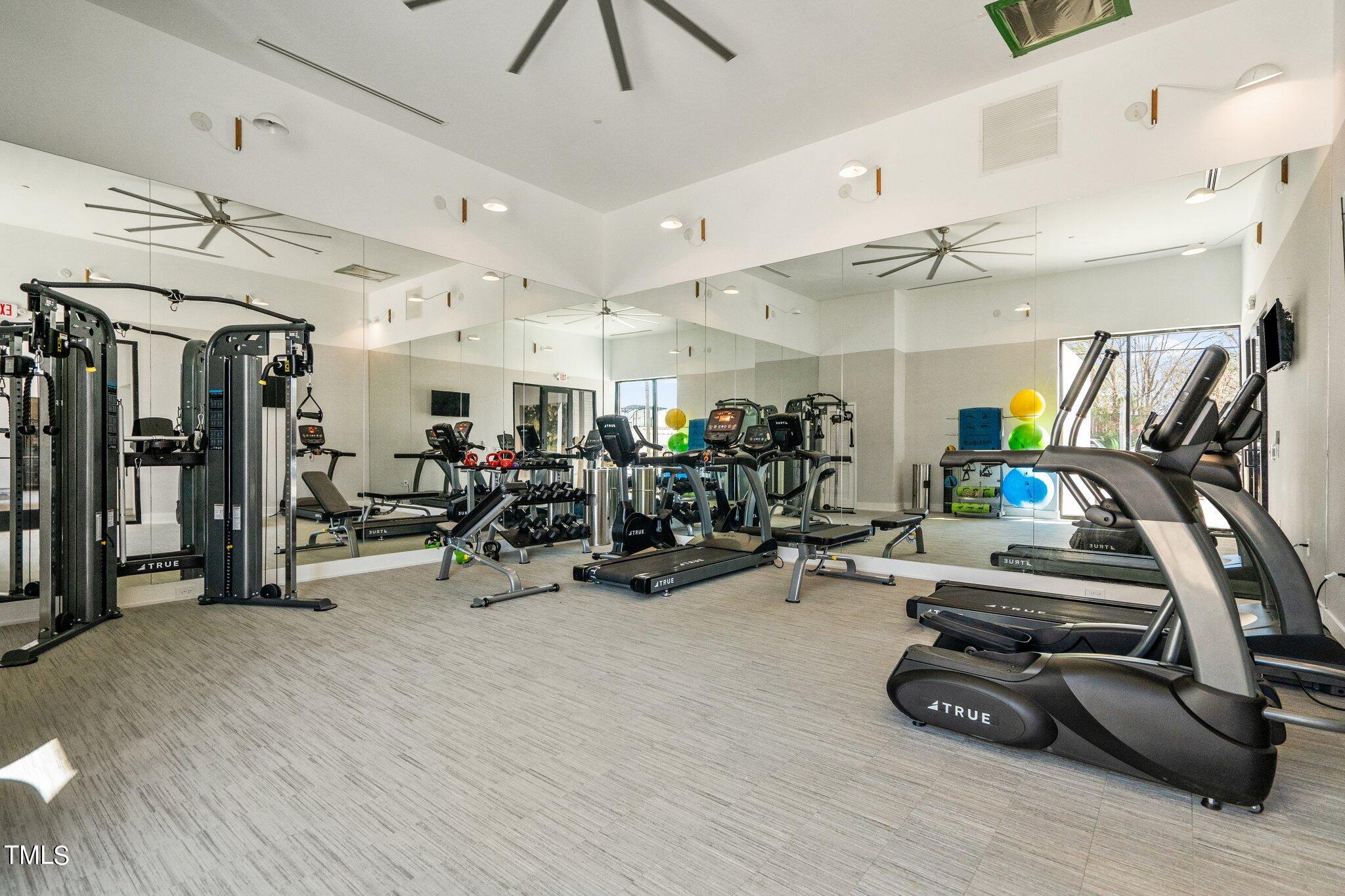 523 South West Street, Unit 304 Raleigh, NC 27601 - Photo 18 of 23 a view of a room with gym equipment