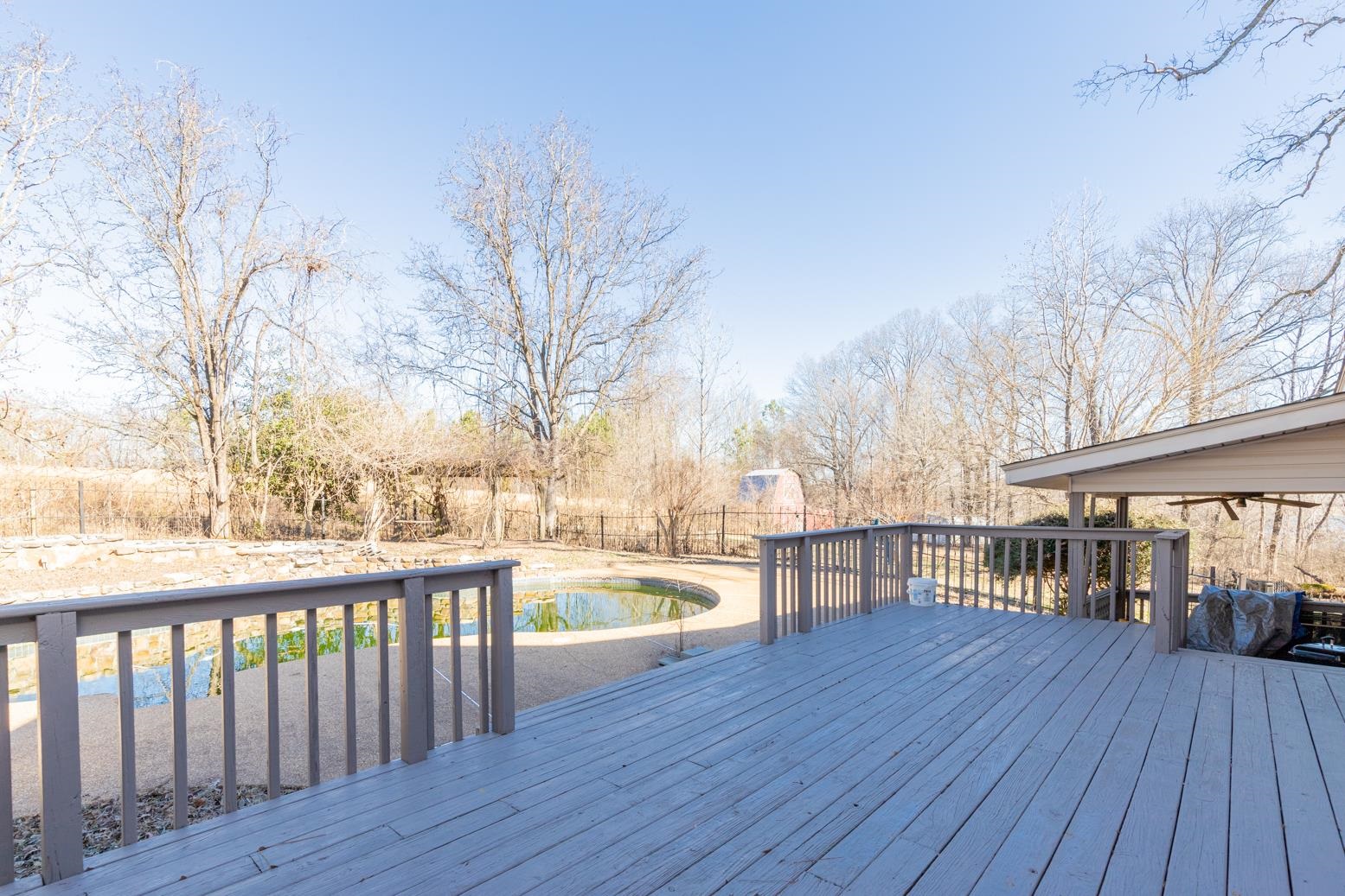 415 Key Road Collierville, TN 38017 - Photo 9 of 40 a view of a house with wooden deck and trees