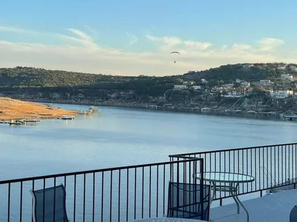 a balcony with an ocean view