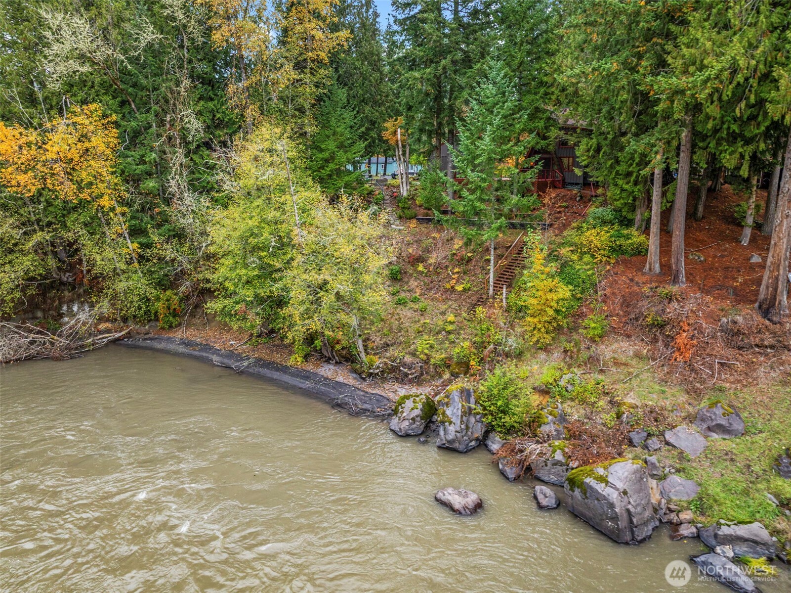 1703 Tower Road Castle Rock, WA 98611 - Photo 28 of 38 a view of a wooden floor with a yard