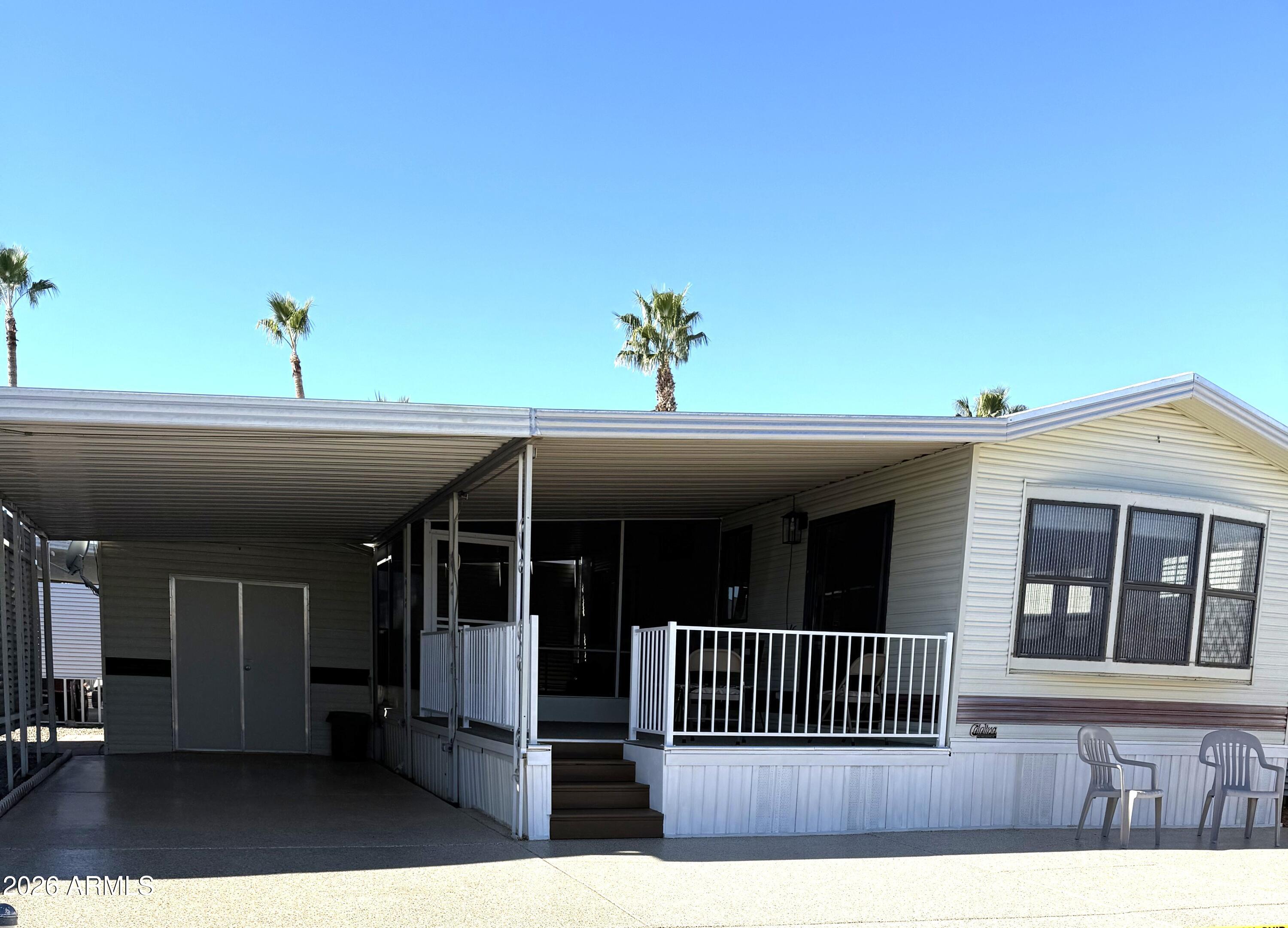 a view of a house with a porch