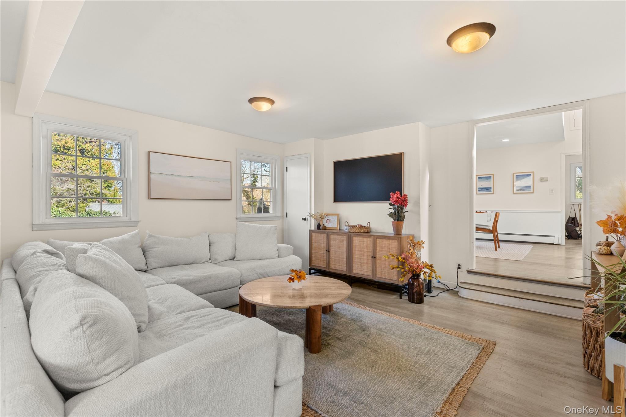 1 Tarn Road Rocky Point, NY 11778 - Photo 3 of 25 a living room with furniture and a flat screen tv