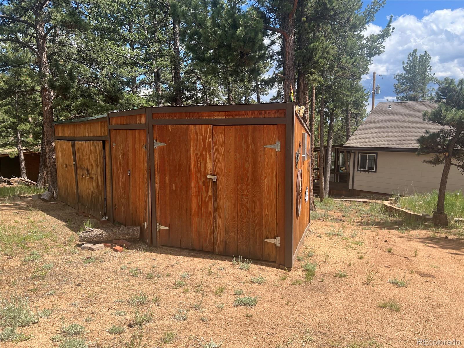 187 Johnson Road Bailey, CO 80421 - Photo 31 of 37 a backyard of a house