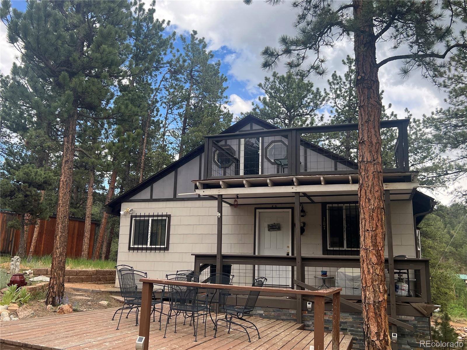 187 Johnson Road Bailey, CO 80421 - Photo 33 of 37 a view of house with a outdoor space