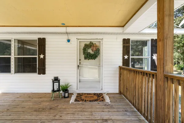 a view of a door and chair