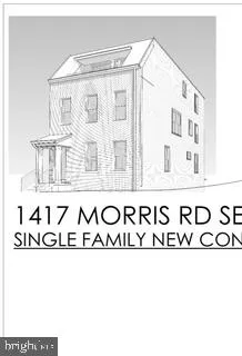 a utility room with a window and a signage