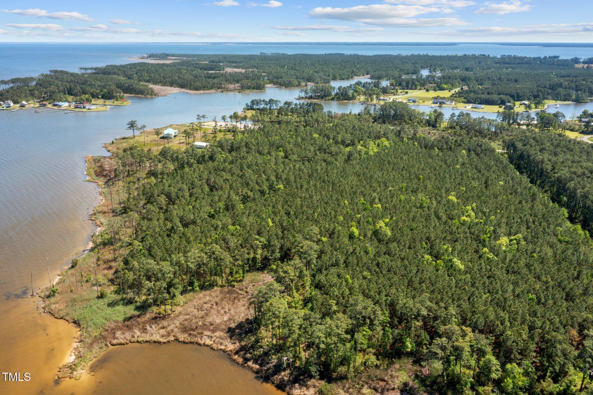 0 Wilkins Road Belhaven, NC 27810 - Photo 5 of 9 a view of a lake with houses in back