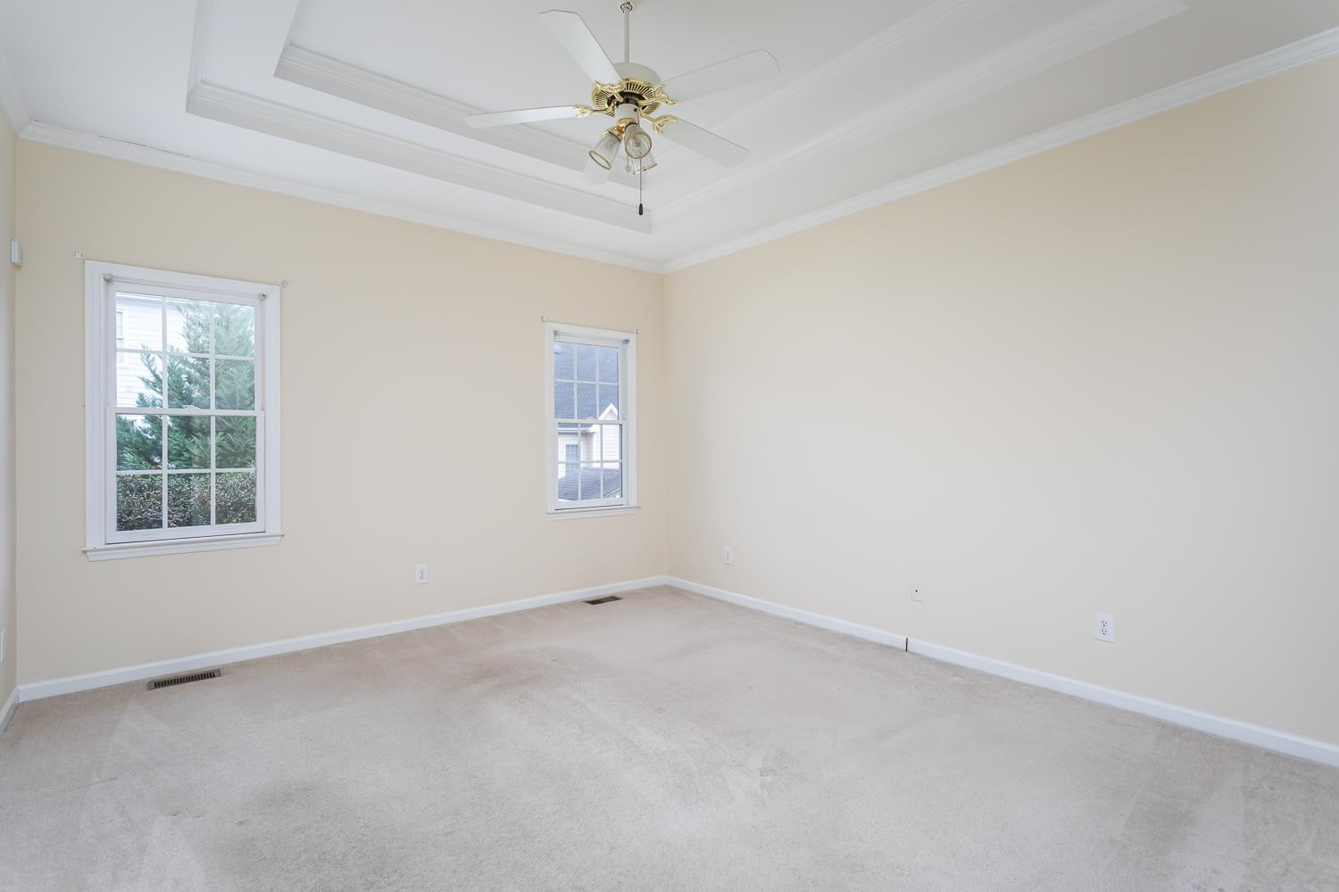 8669 Harps Mill Road Raleigh, NC 27615 - Photo 6 of 13 The private owner's bedroom has a beautiful TRERY CEILILNG and plenty of space for all your needs. There are two bedrooms on the main level & two full baths. Upstairs you will find two additional bedrooms and another full bath. Owners Suite