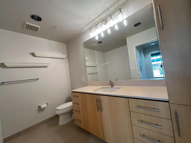 a view of a city with tall buildings