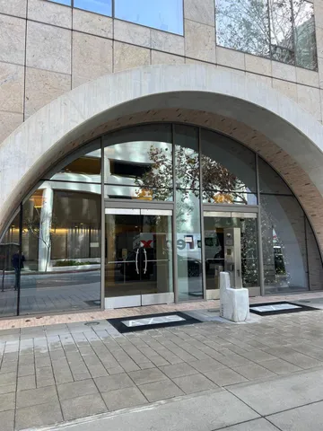 a front view of a building