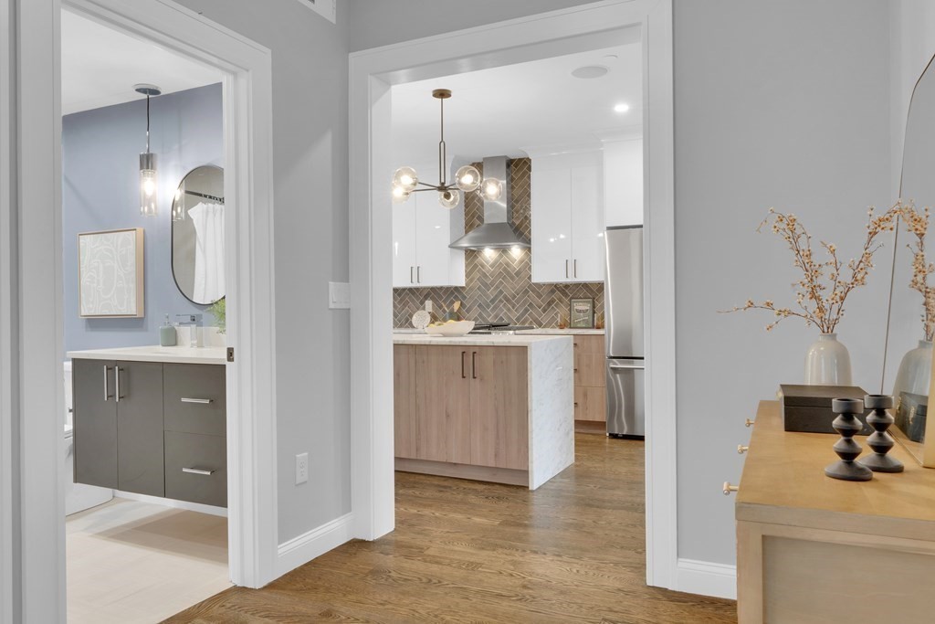 87 Parkton Road, Unit 3 Boston, MA 02130 - Photo 38 of 38 a bathroom with a sink vanity and mirror