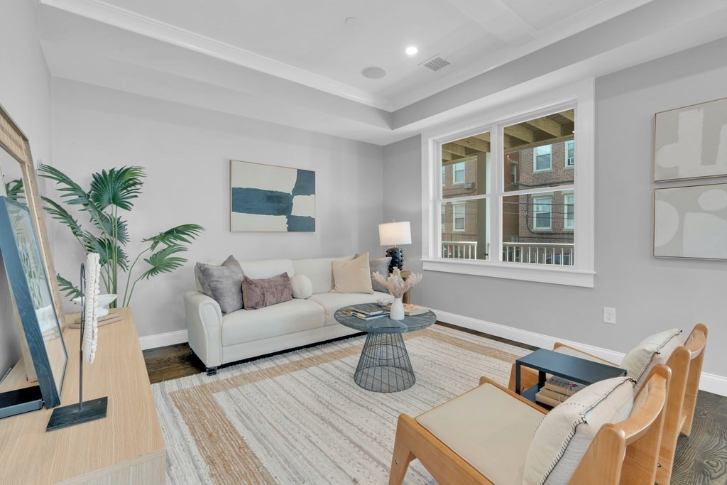 87 Parkton Road, Unit 3 Boston, MA 02130 - Photo 10 of 38 a living room with furniture and a potted plant