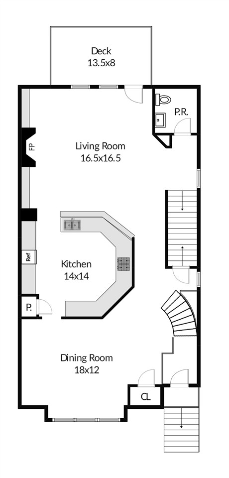 620 Edgewater Ridge Court Apex, NC 27523 - Photo 28 of 30 Main Level Floor Plan