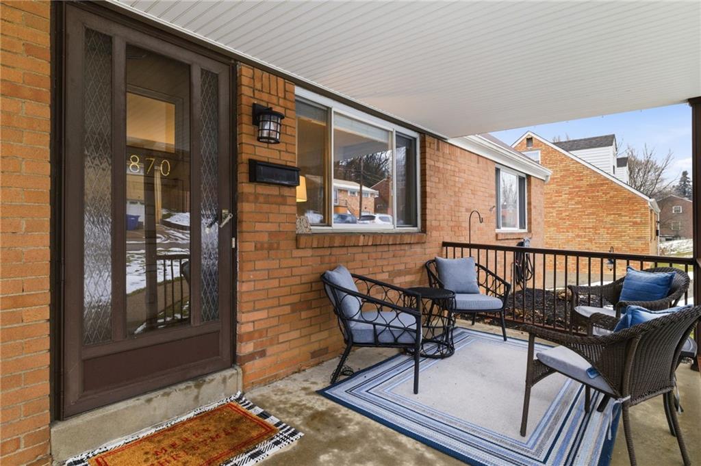 870 Middle Road Pittsburgh, PA 15234 - Photo 2 of 34 a balcony view with a seating space