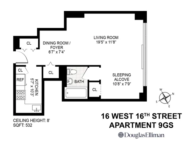 $699,000 | 16 West 16th Street, Unit 9GS | Flatiron
