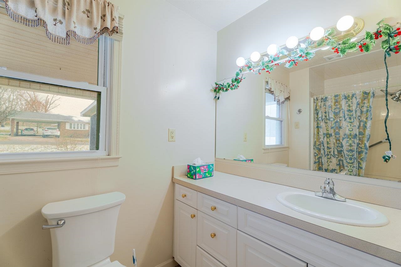 179 3rd Street Broadway, VA 22815 - Photo 21 of 38 a bathroom with a sink a toilet and a mirror