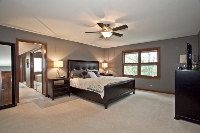 1936 Slippery Rock Road Naperville, IL 60565 - Photo 13 of 25 a bed sitting in a spacious bedroom next to a window