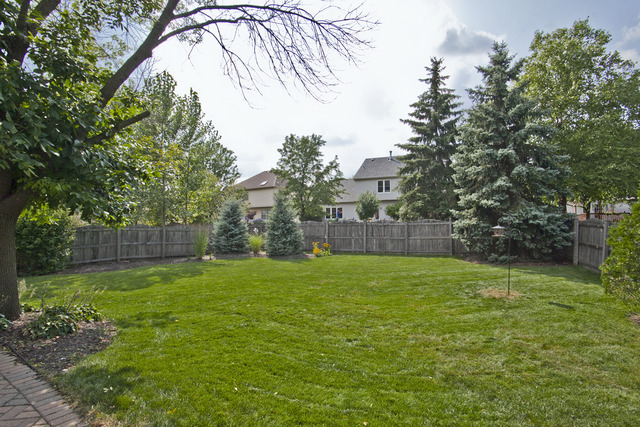 1936 Slippery Rock Road Naperville, IL 60565 - Photo 24 of 25 a view of a backyard with a garden and trees