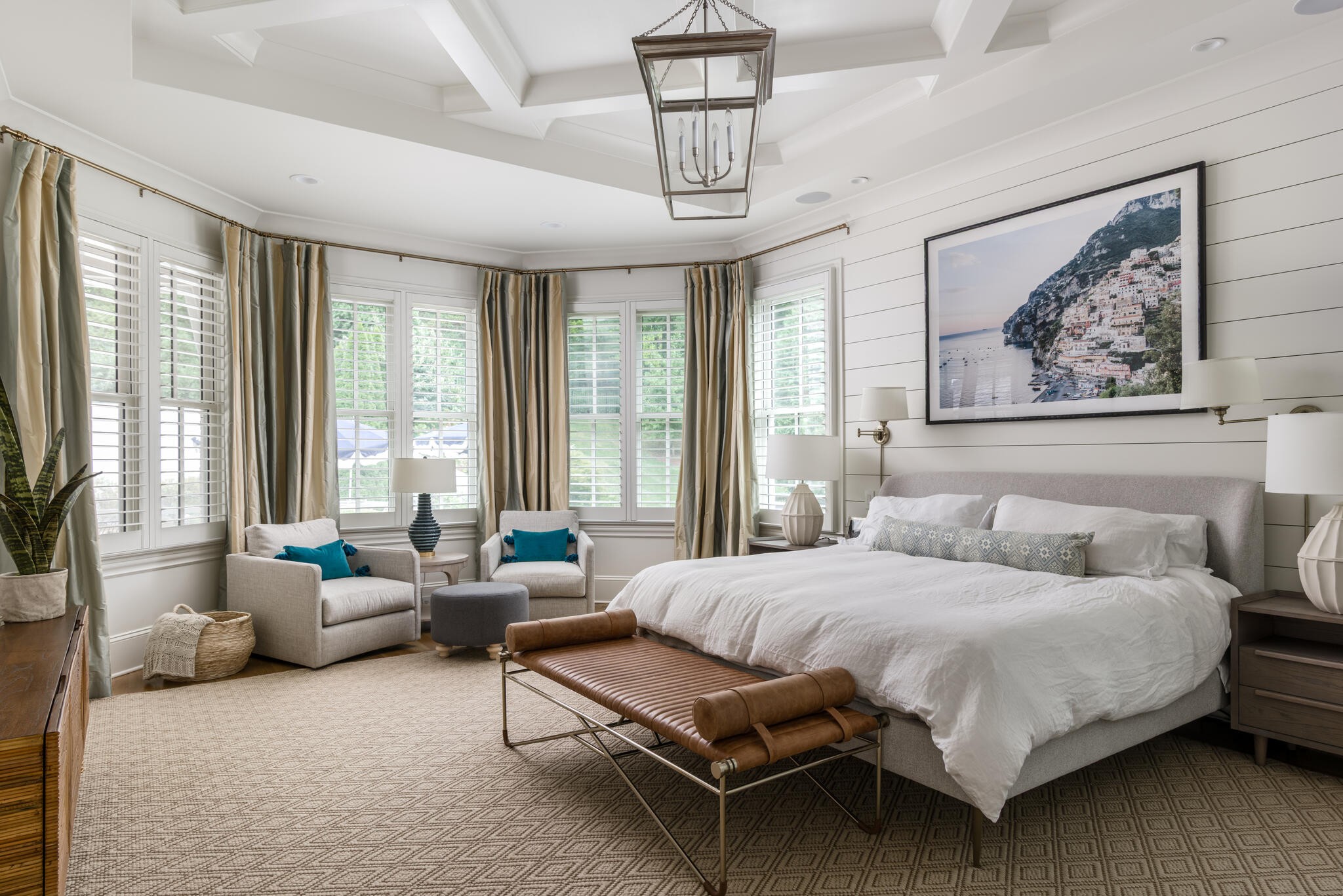 310 Lionheart Court Franklin, TN 37067 - Photo 16 of 67 a bedroom with a bed couch and large windows