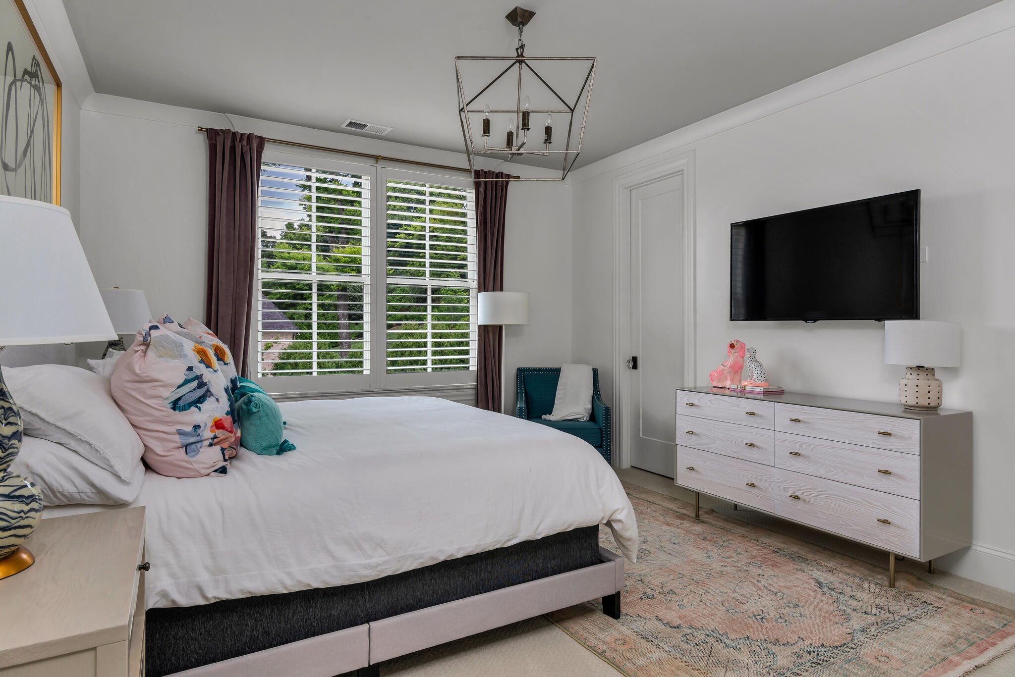 310 Lionheart Court Franklin, TN 37067 - Photo 39 of 67 a bedroom with a bed and flat screen tv