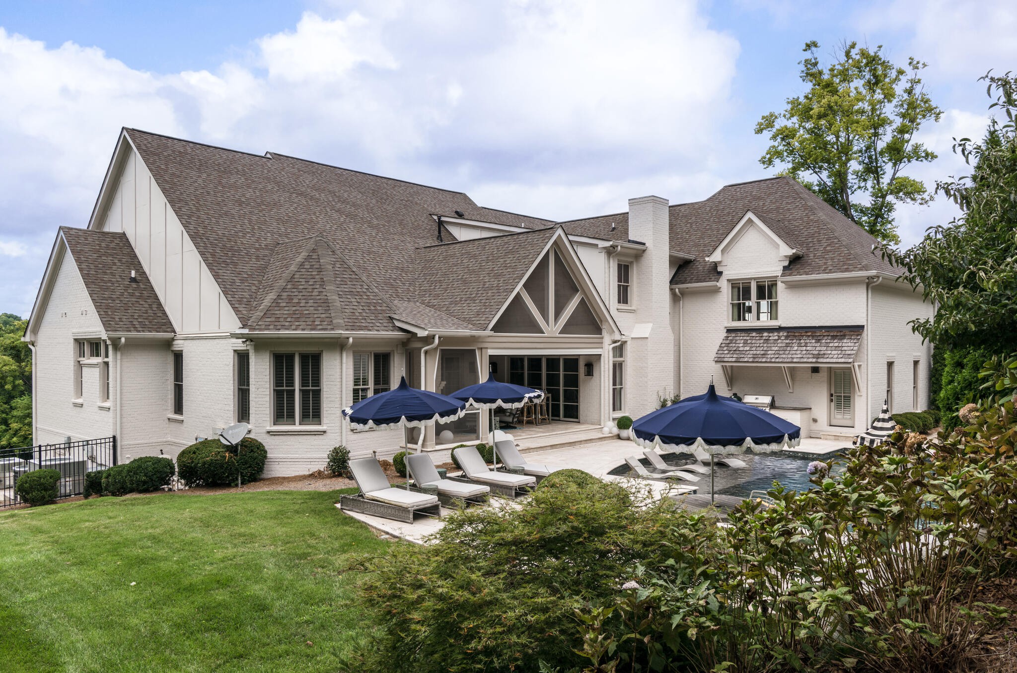 310 Lionheart Court Franklin, TN 37067 - Photo 52 of 67 a front view of house with yard and outdoor seating