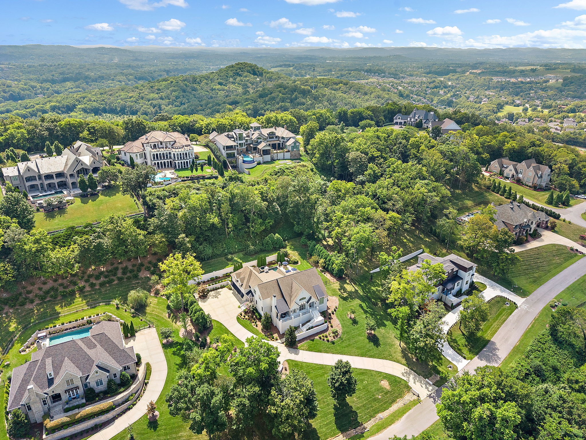 310 Lionheart Court Franklin, TN 37067 - Photo 61 of 67 an aerial view of residential houses with outdoor space