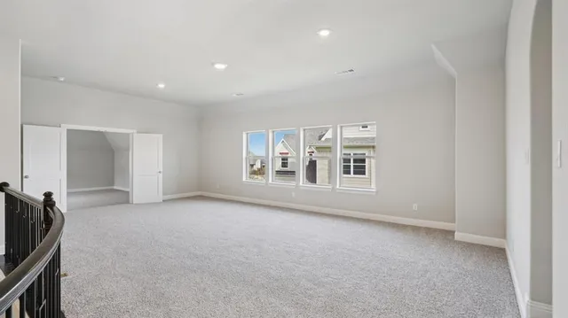 a view of a livingroom with a staircase
