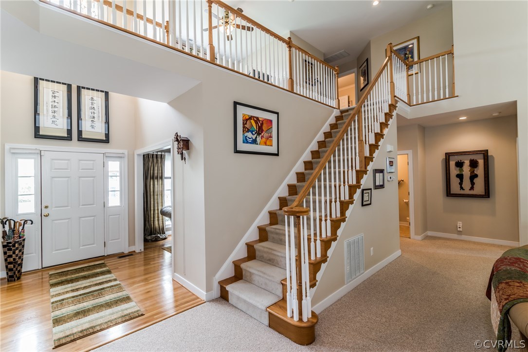 845 Club Ridge Court Chester, VA 23836 - Photo 15 of 37 a view of a hallway with staircase