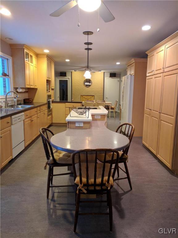 6901 Sell Road Zionsville, PA 18092 - Photo 15 of 33 beautiful galley kitchen- wood burning fireplace