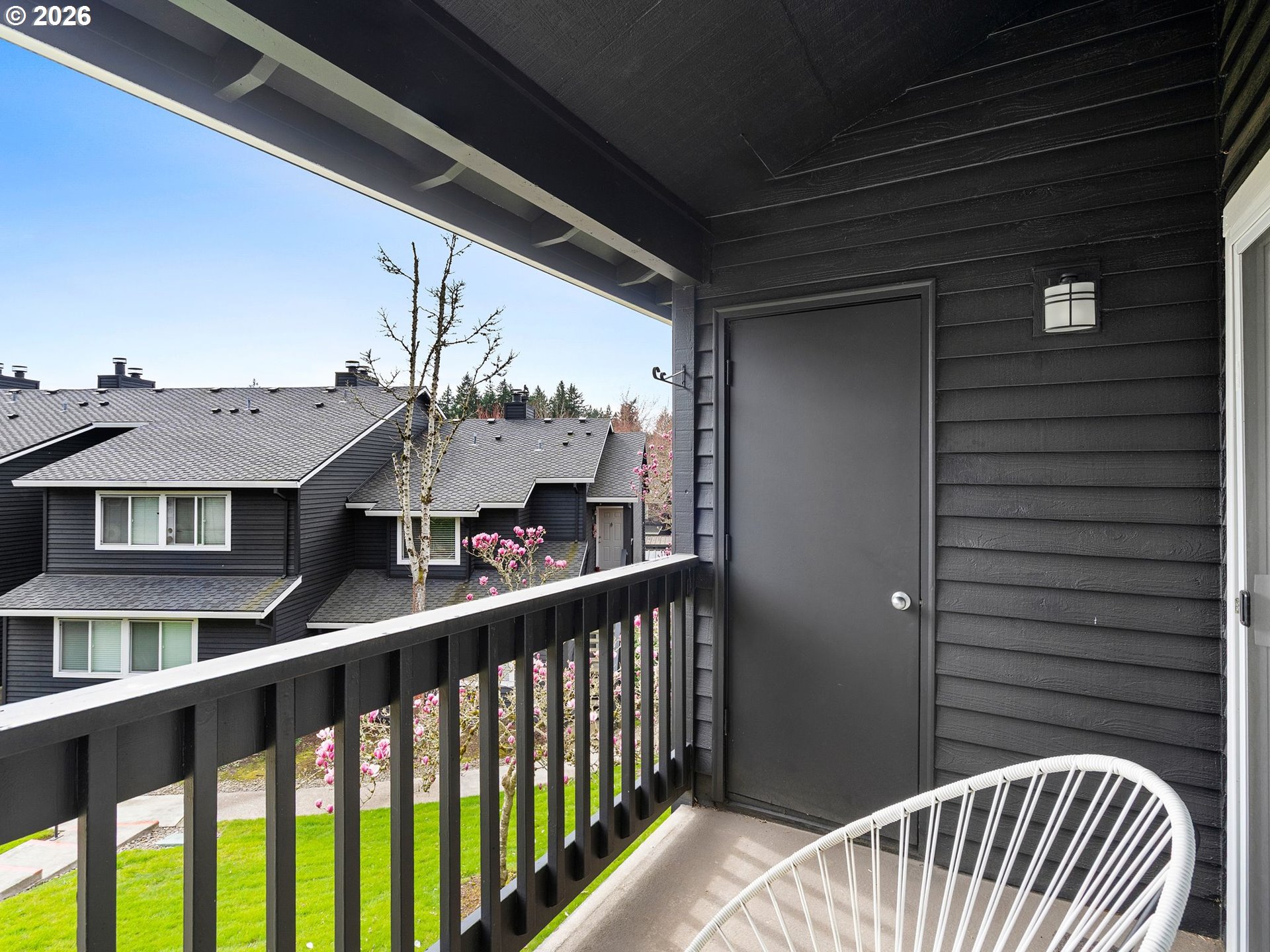 9370 Southwest 146th Terrace, Unit N5 Beaverton, OR 97007 - Photo 21 of 35 a view of a balcony