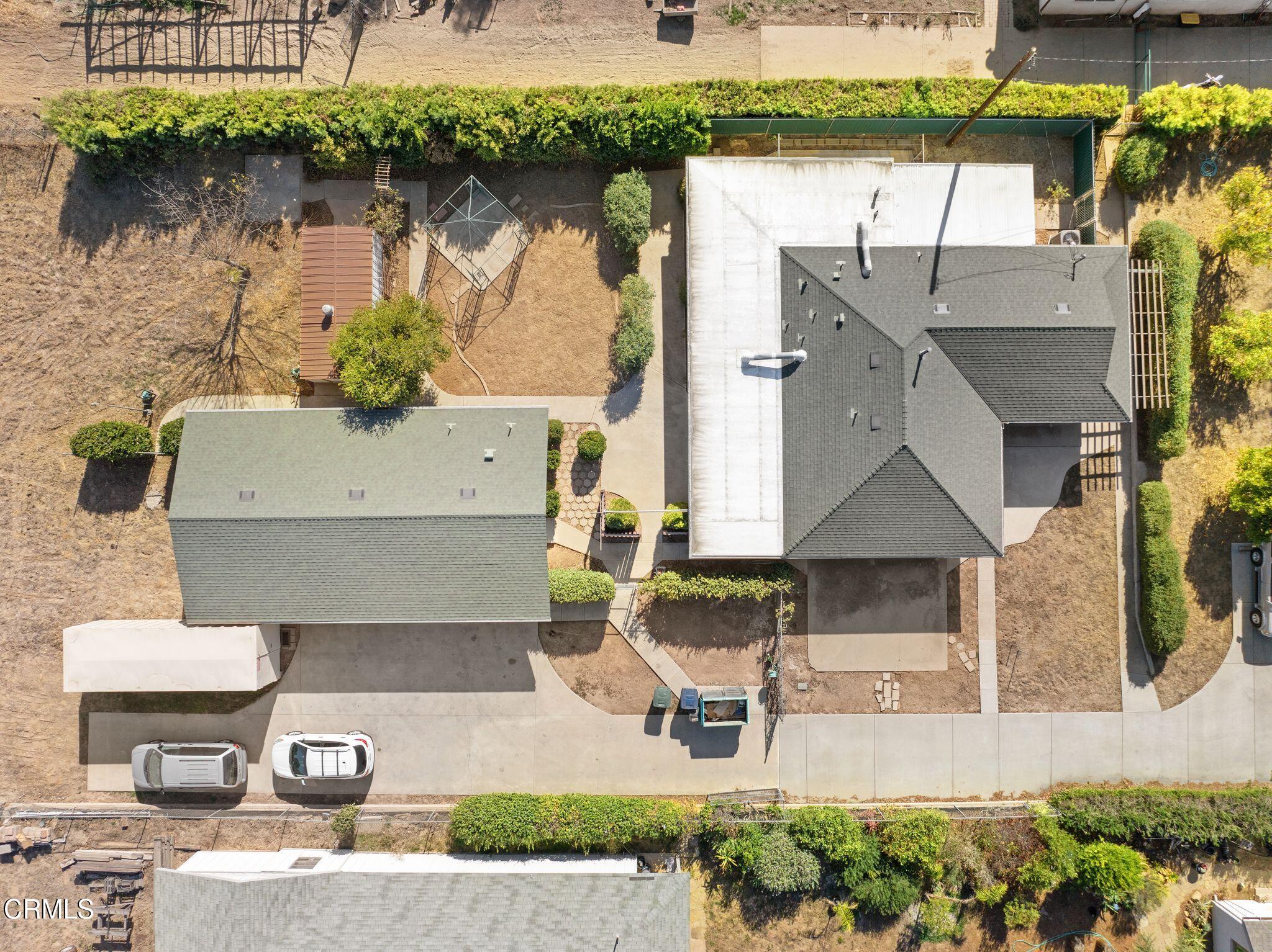 830 South Rice Road Ojai, CA 93023 - Photo 3 of 39 an aerial view of a house with a lake view