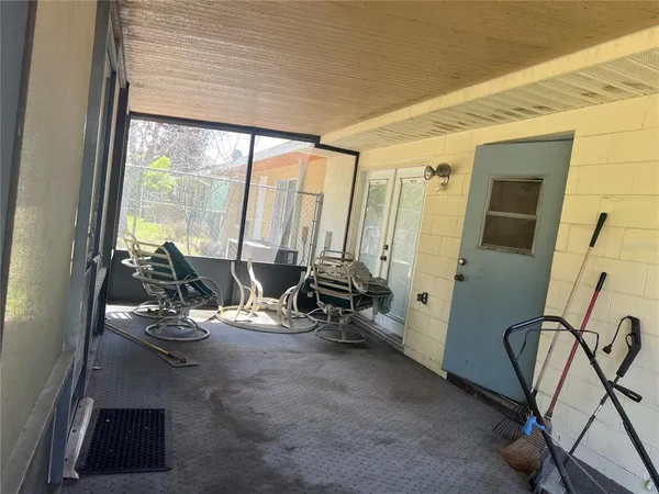 a view of a door of the house