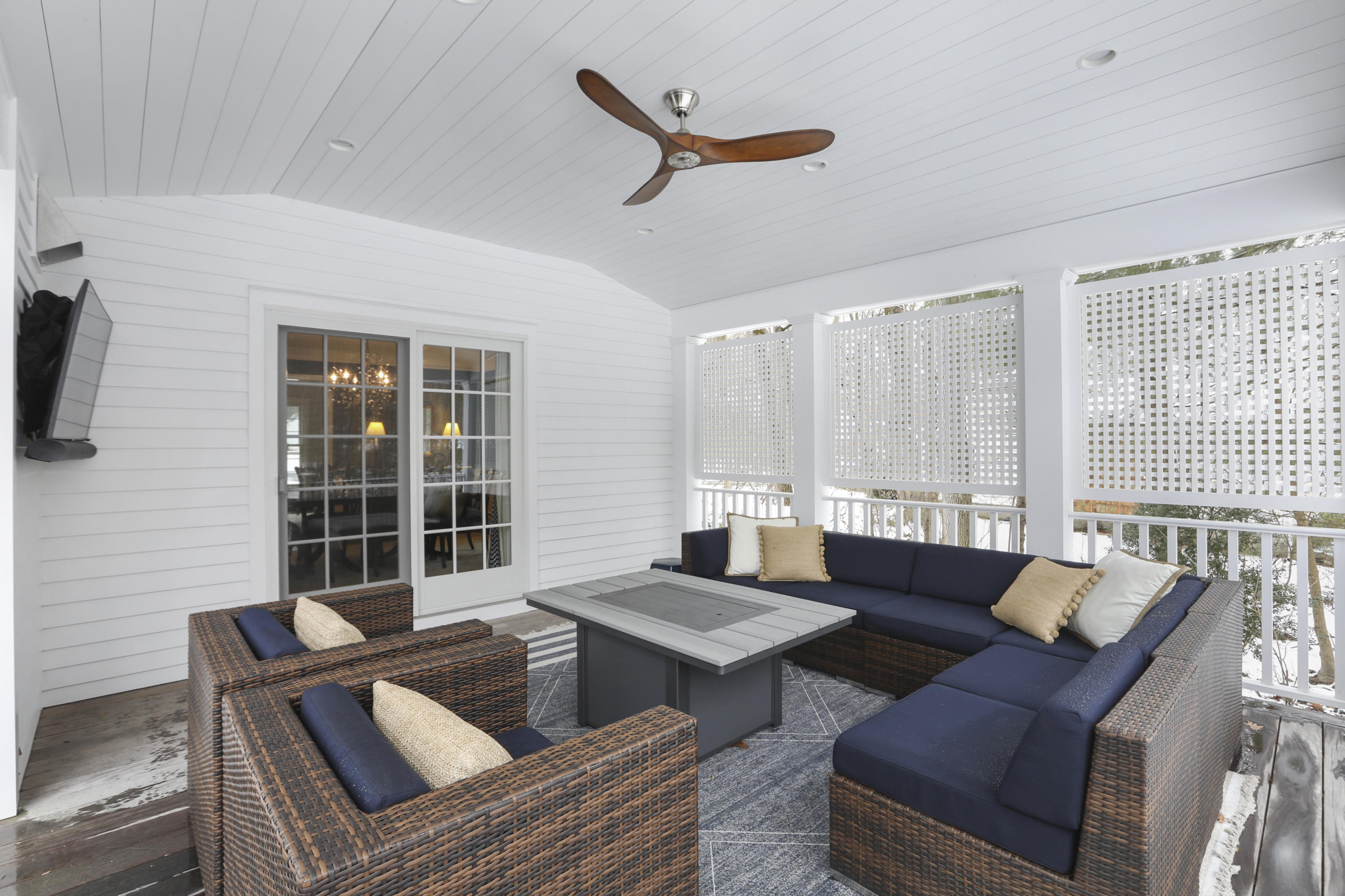 27 Deepwood Road Darien, CT 06820 - Photo 22 of 48 a living room with furniture and a window