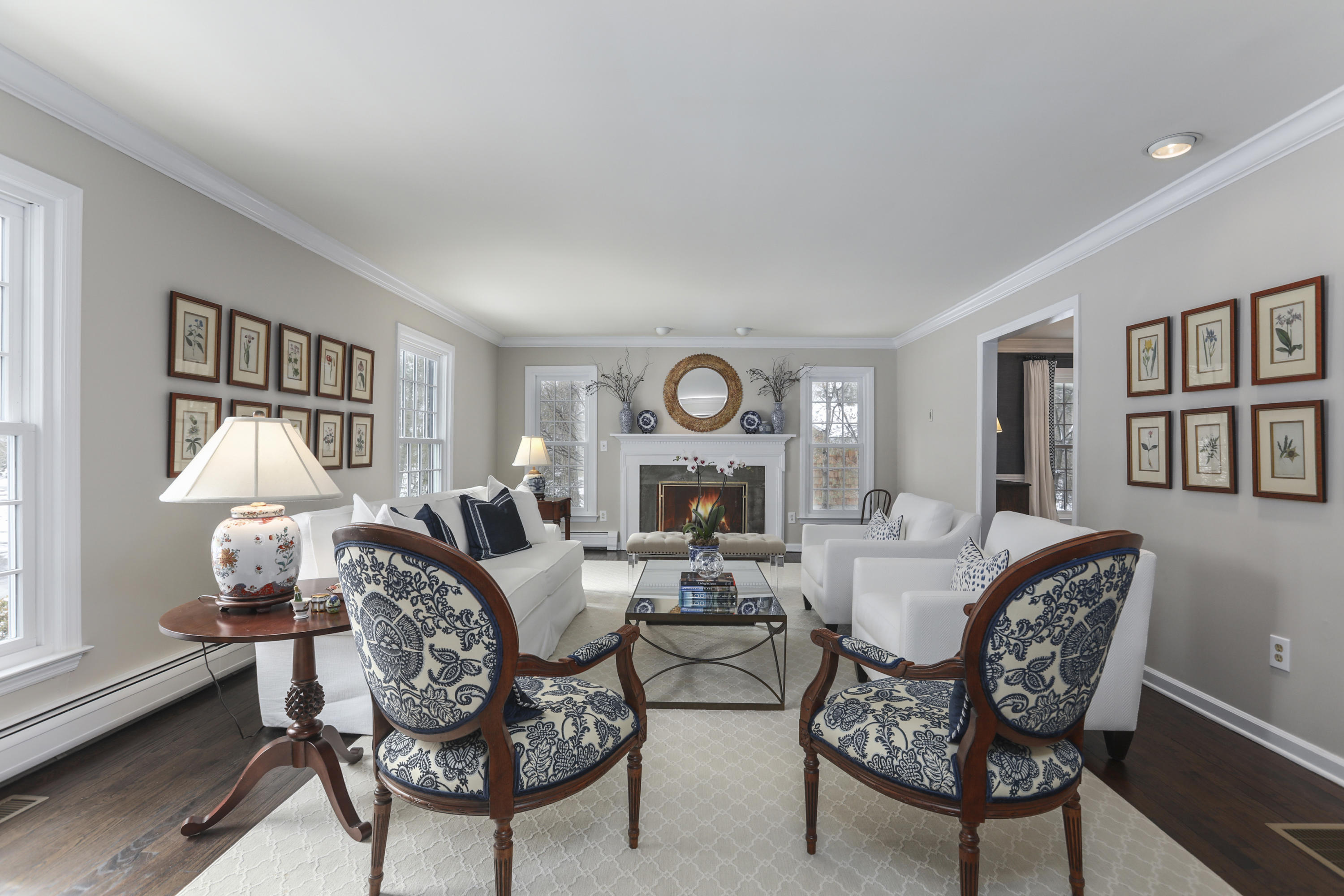 27 Deepwood Road Darien, CT 06820 - Photo 9 of 48 a living room with furniture a rug and a window