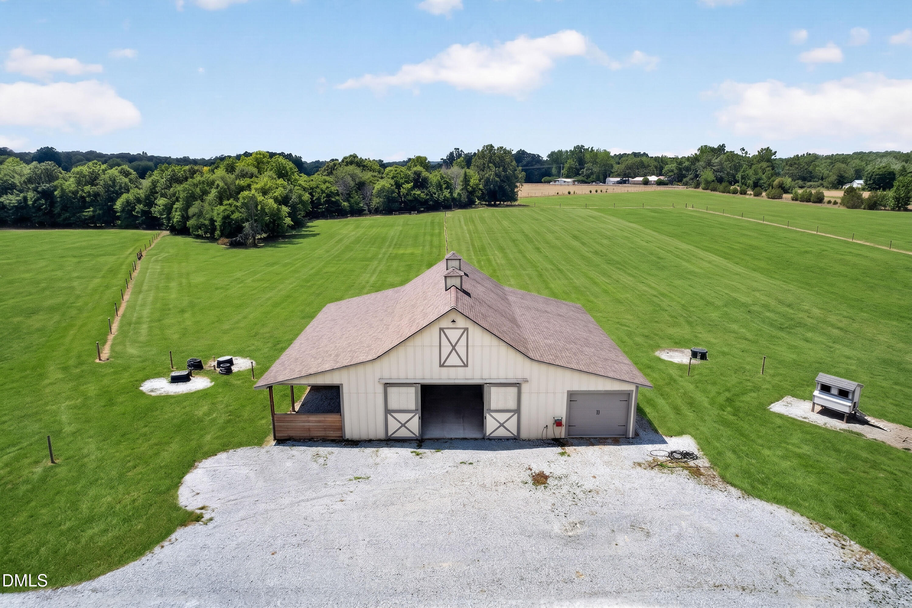 4625 Pentecost Road Mebane, NC 27302 - Photo 9 of 79 front low aerial of barn
