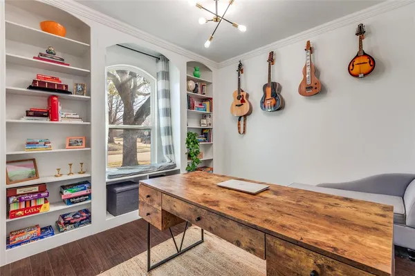 a view of a workspace with furniture