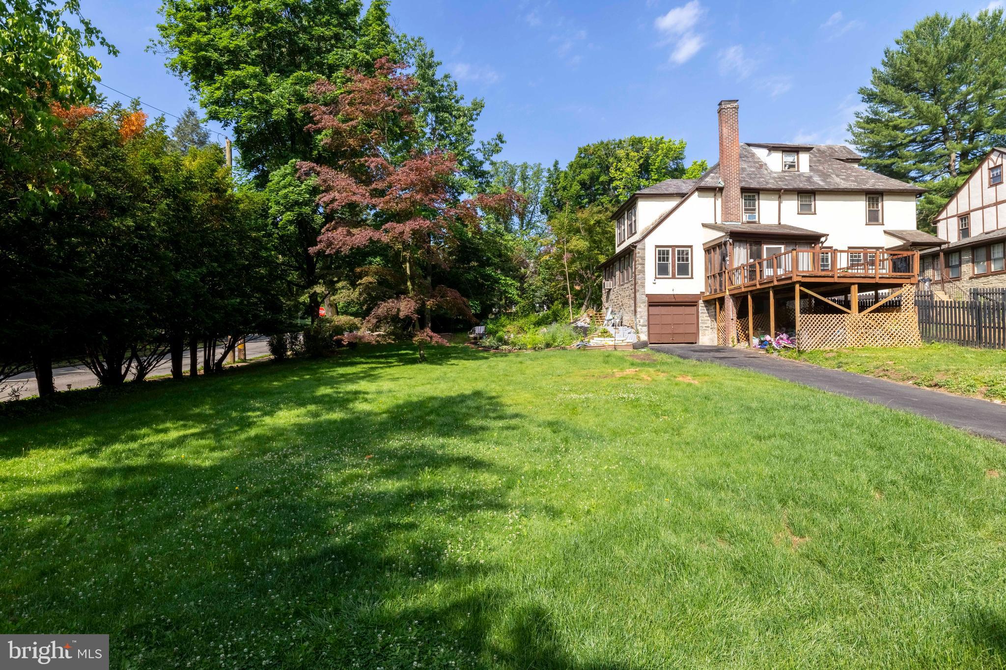 203 Hewett Road Wyncote, PA 19095 - Photo 37 of 47 Large green space with mature trees